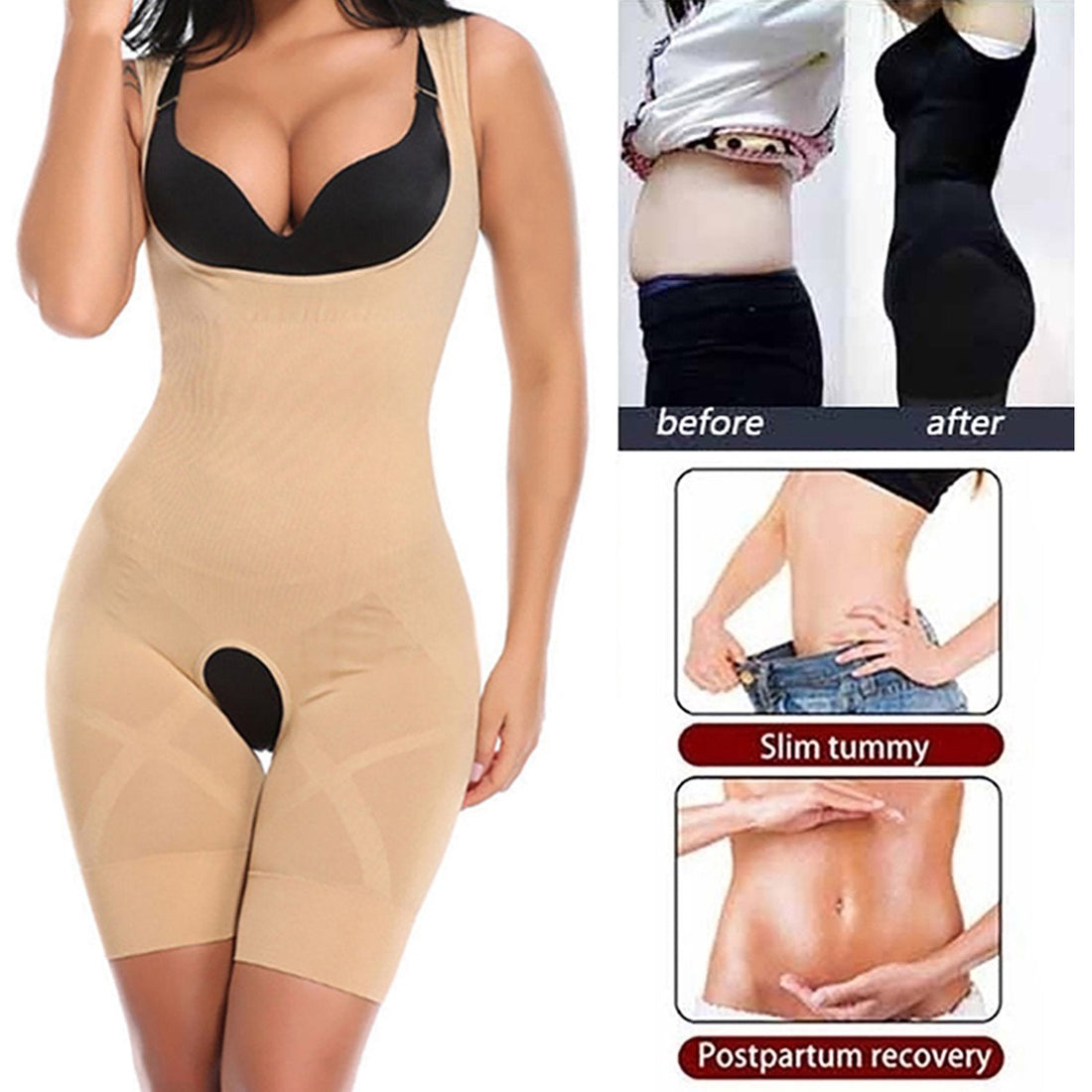 Open Bust Body Shaper for Women – Wear Your Own Bra