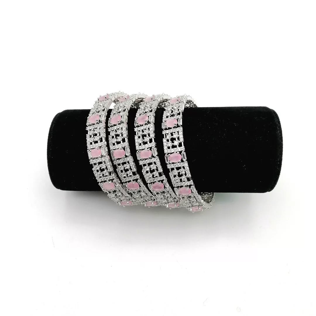 American Diamond Bangles Real Stone Fine Quality