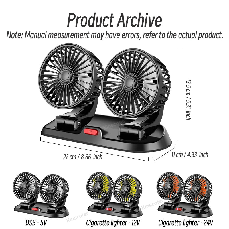 SOGO DOUBLE HEADED FAN