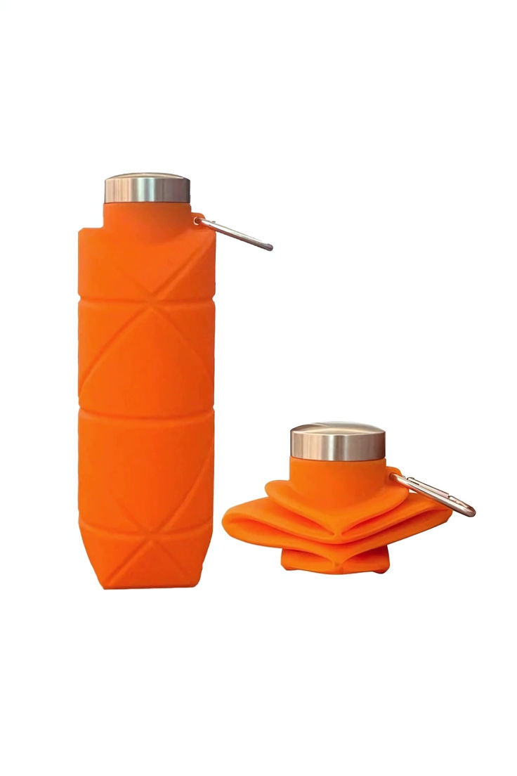 Foldable Silicone Water Bottle 700ml – Collapsible, Reusable & Eco-Friendly with Carabiner Clip