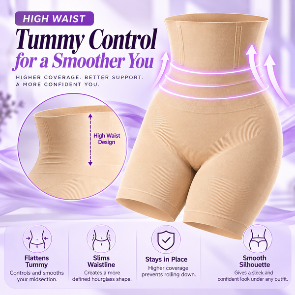 Lower Body Shaper with Rods – Tummy & Thigh Control