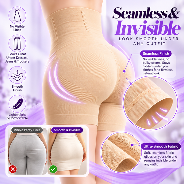Lower Body Shaper with Rods – Tummy & Thigh Control